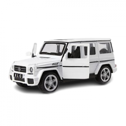 Метална кола Мерцедес,G-CLASS, Отварящи се врати,1:24, Бяла