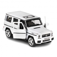 Метална кола Мерцедес,G-CLASS, Отварящи се врати,1:24, Бяла