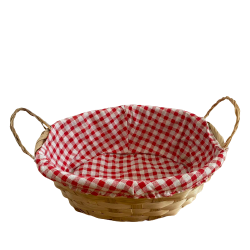 Великденски панер с дръжки, Карирана подплата