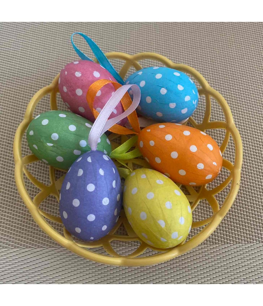 Великденски панер с декоративни яйца за украса