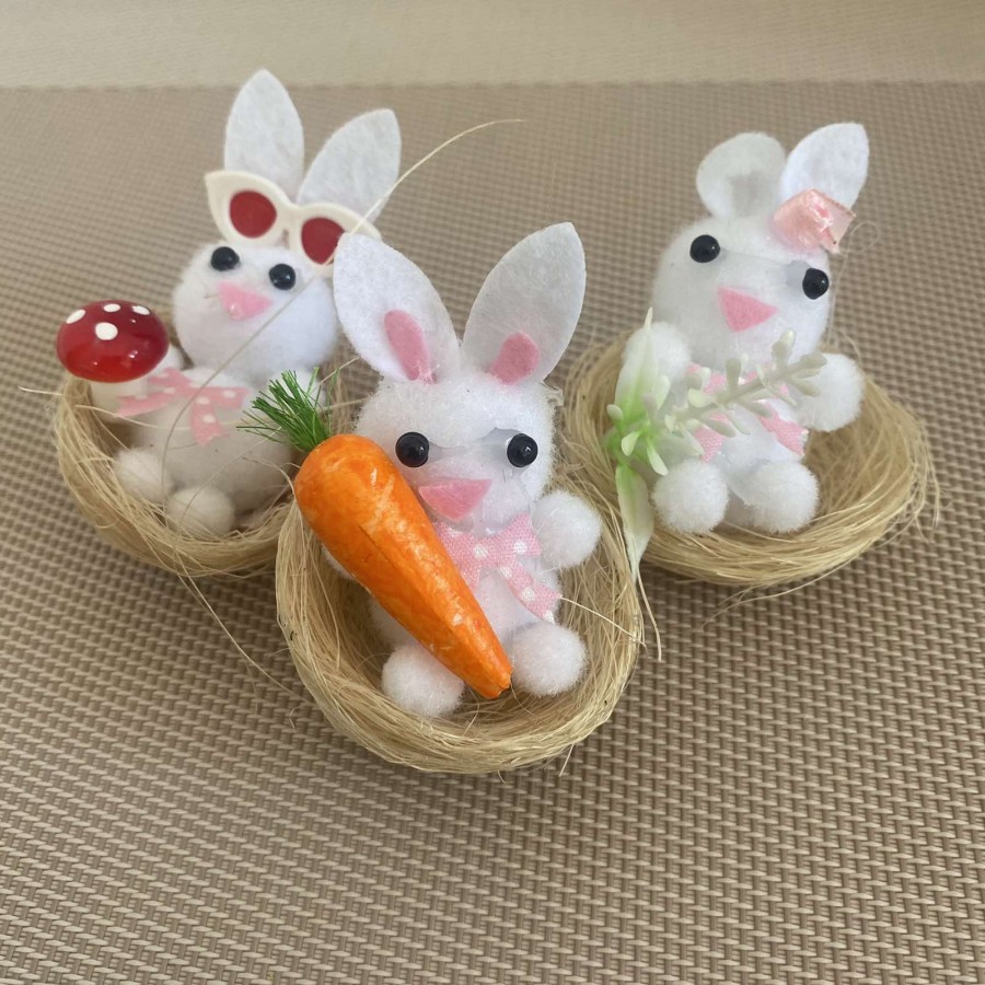 Комплект декоративни Великденски зайчета
