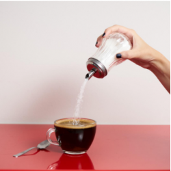 Стъклена захарница с дозатор