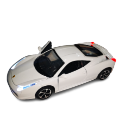 Метална кола Ферари,Светеща, Музикална, 1:32