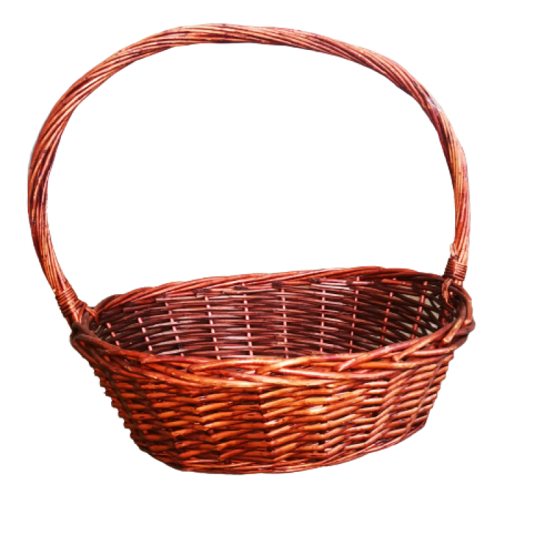 Кафява плетена кошница