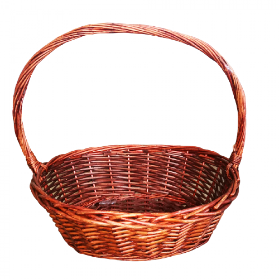 Кафява плетена кошница
