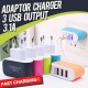 Адаптер за зареждане с 3 USB порта Адаптер за зареждане с 3 USB порта