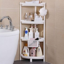 Качествена Пластмасова етажерка за баня на 4 етажа