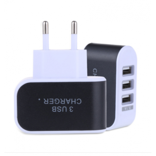 Адаптер за зареждане с 3 USB порта Адаптер за зареждане с 3 USB порта