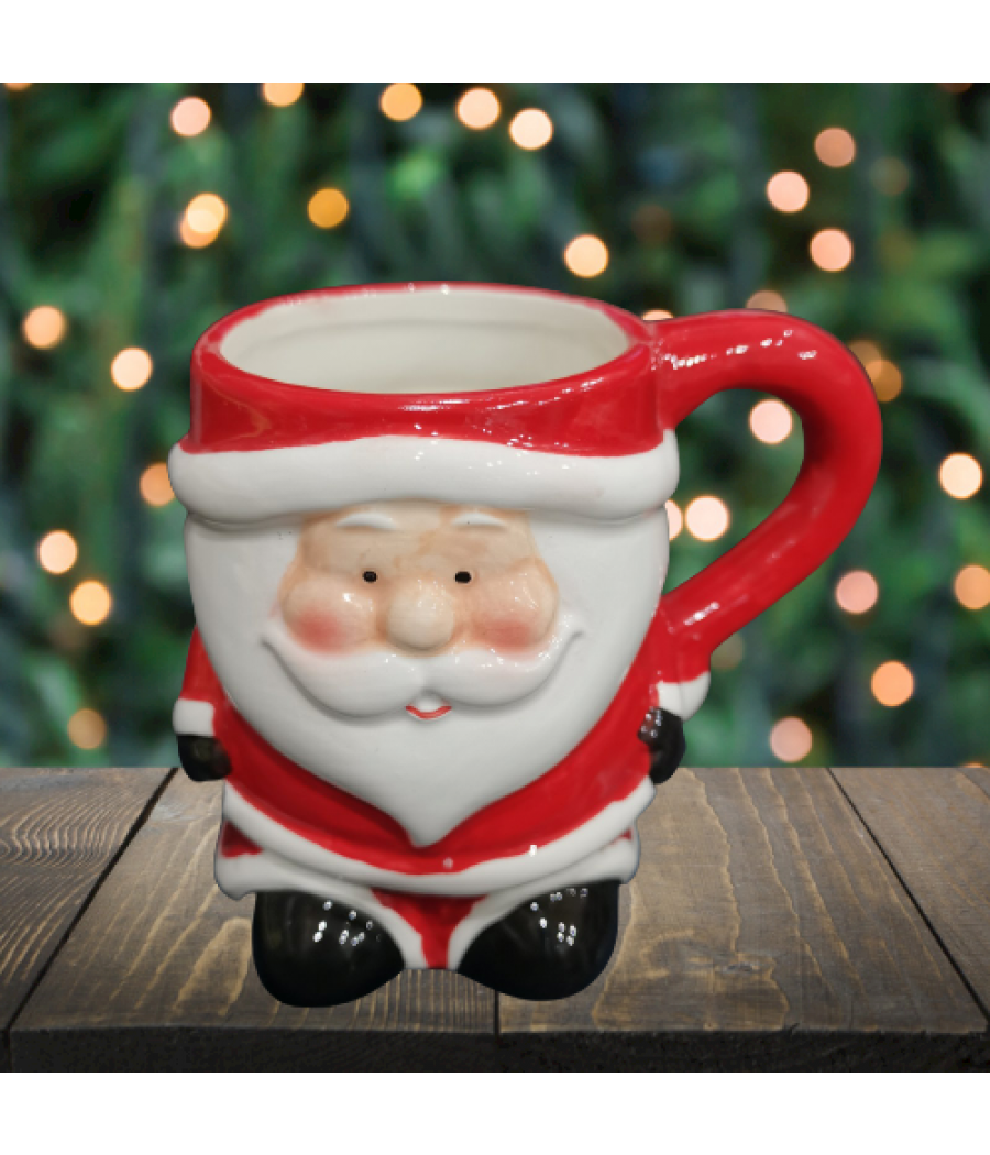 Порцеланова чаша с формата на Дядо Коледа