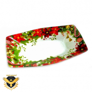 Коледно,Стъклено, правоъгълно плато