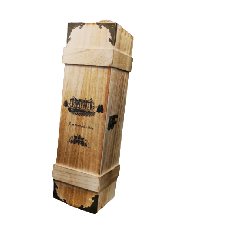 Дървена кутия за бутилка Вино