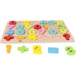 Дървена Образователна дъска с цифри