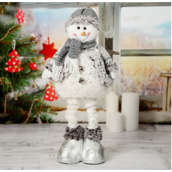 Декоративна коледна фигура от плат с разтягащи се крака