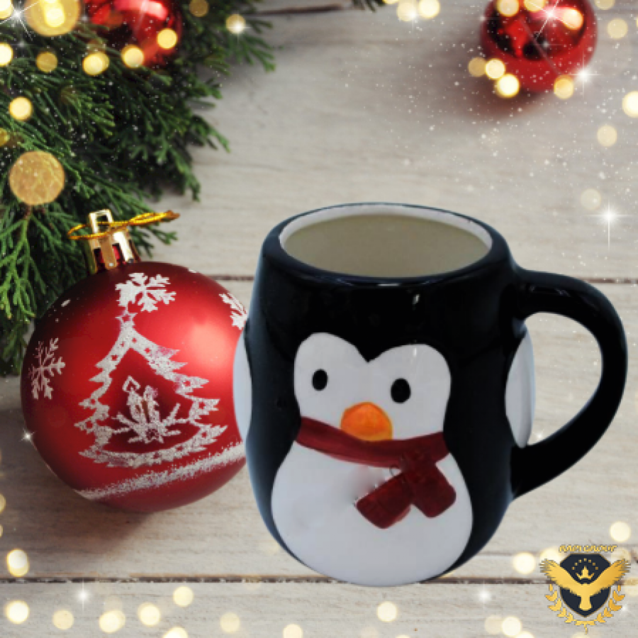 Керамична Коледна чаша Пингвин