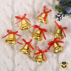 Комплект Коледни златни камбанки