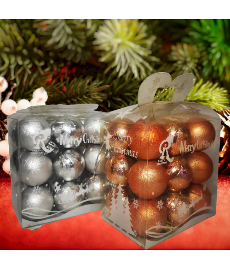 Комплект Коледни топки за елха 18 броя