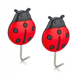 Лепящи закачалки калинка с метална кука (Комплект 2 броя)