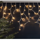 LED Гирлянд / Ресни - Топло бял цвят