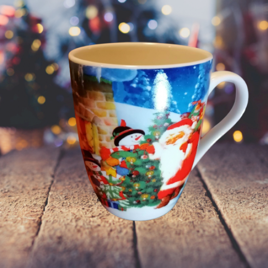 Порцеланова Коледна чаша Merry Christmas 