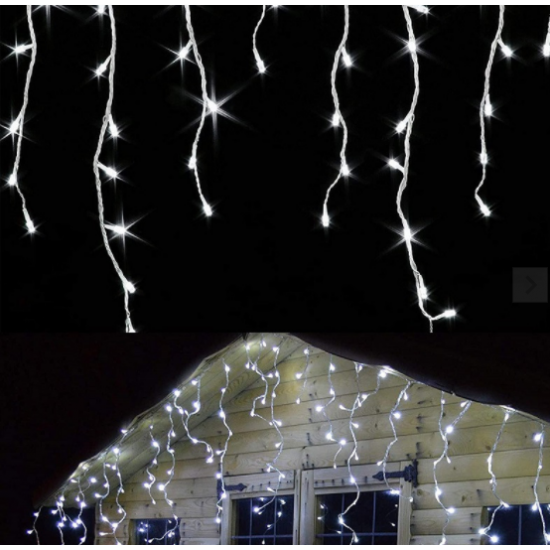 LED Гирлянд / Ресни - Студено бял цвят LED Гирлянд / Ресни - Студено бял цвят
