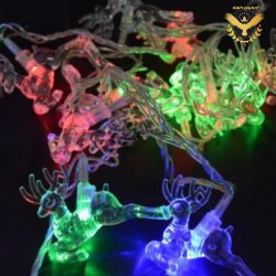 Коледни лампички сини Еленчета