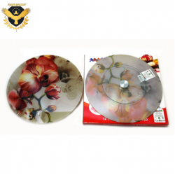 Стъкелна въртяща поставка за торта - Орхидея