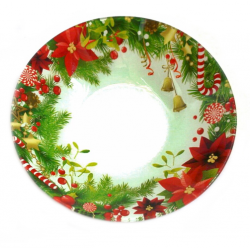 Стъклена купа с Коледни звезди