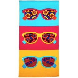 Плажна хавлия със слънчеви очила