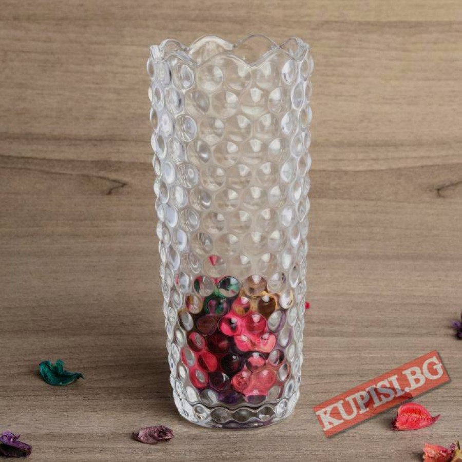 Стъклена ваза за маса