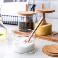 Троен луксозен органайзер за съхранение на подправки