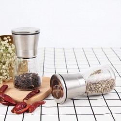 Стъклена мелничка за сол или черен пипер