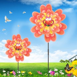 Вятърна въртележка с цветя