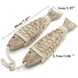 Дървен сувенир 2 броя риби