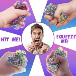 Антистрес топка за мачкане с мрежа