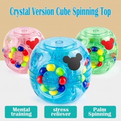 Въртящо кубче с топчета , Антистрес, фиджет,Magic bean cube