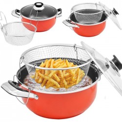 Тенджера с кошница за фритюрник