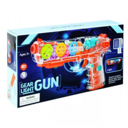 Прозрачен светещ музикален пистолет