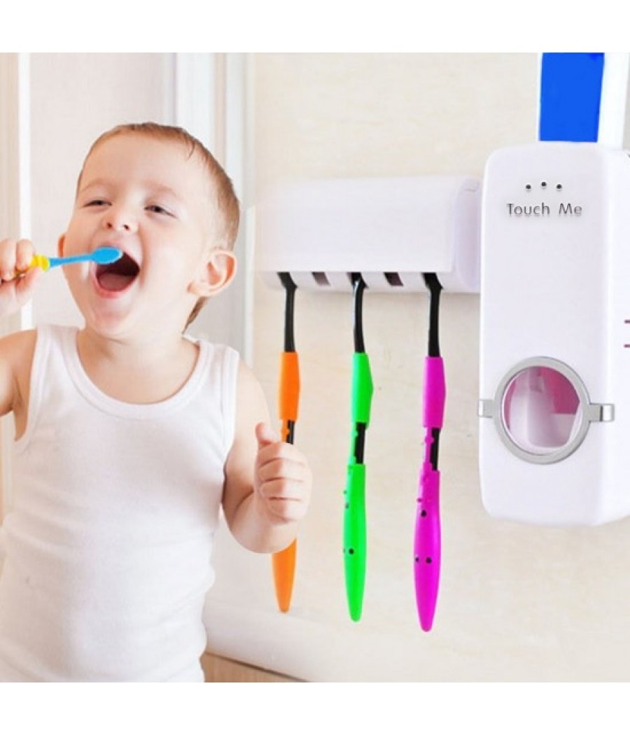 Автоматичен диспенсър за паста за зъби s поствка за четки