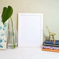 Бяла рамка за снимки А4