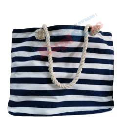 ПЛАЖНА ЧАНТА СИНЬО-БЯЛО РАЙЕ ПЛАЖНА ЧАНТА СИНЬО-БЯЛО РАЙЕ