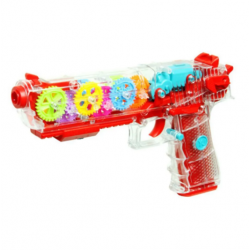 Прозрачен светещ музикален пистолет