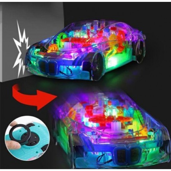 Прозрачна кола със звуци и светлини Gear car Прозрачна кола със звуци и светлини Gear car