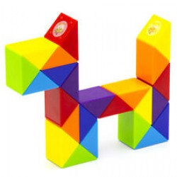 Рубик пъзел змия - дъга