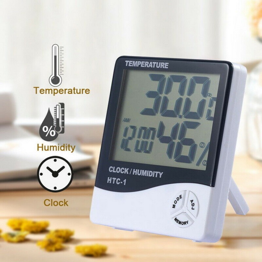 Мултифункционален Дигитален термометър с влагомер HTC 1