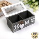 Дървена кутия за чай Home