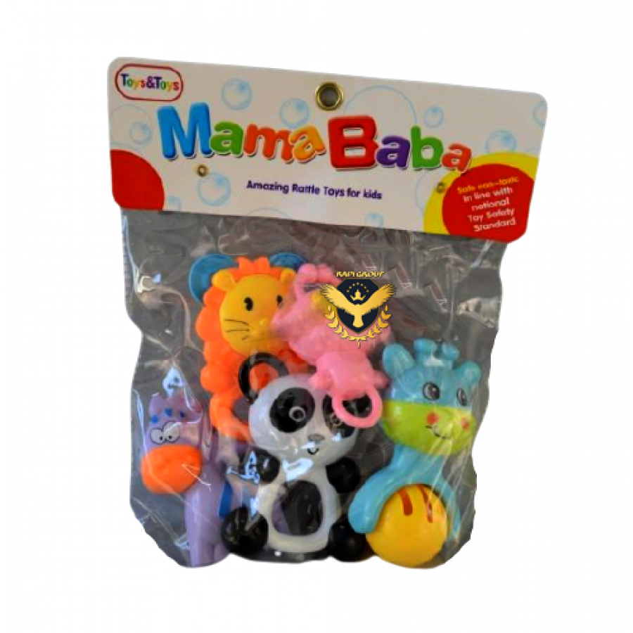 Комплект бебешки дрънкалки с животни