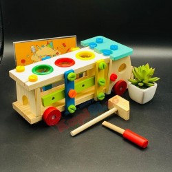 Дървен конструктор автовоз