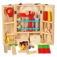 Детски дървен куфар с инструменти