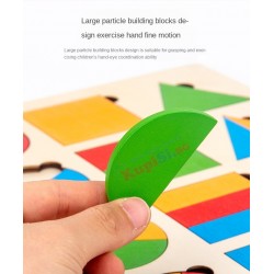 Дървена играчка с геометрични фигури