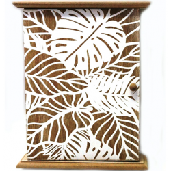 Дървена кутия за съхранение на ключве